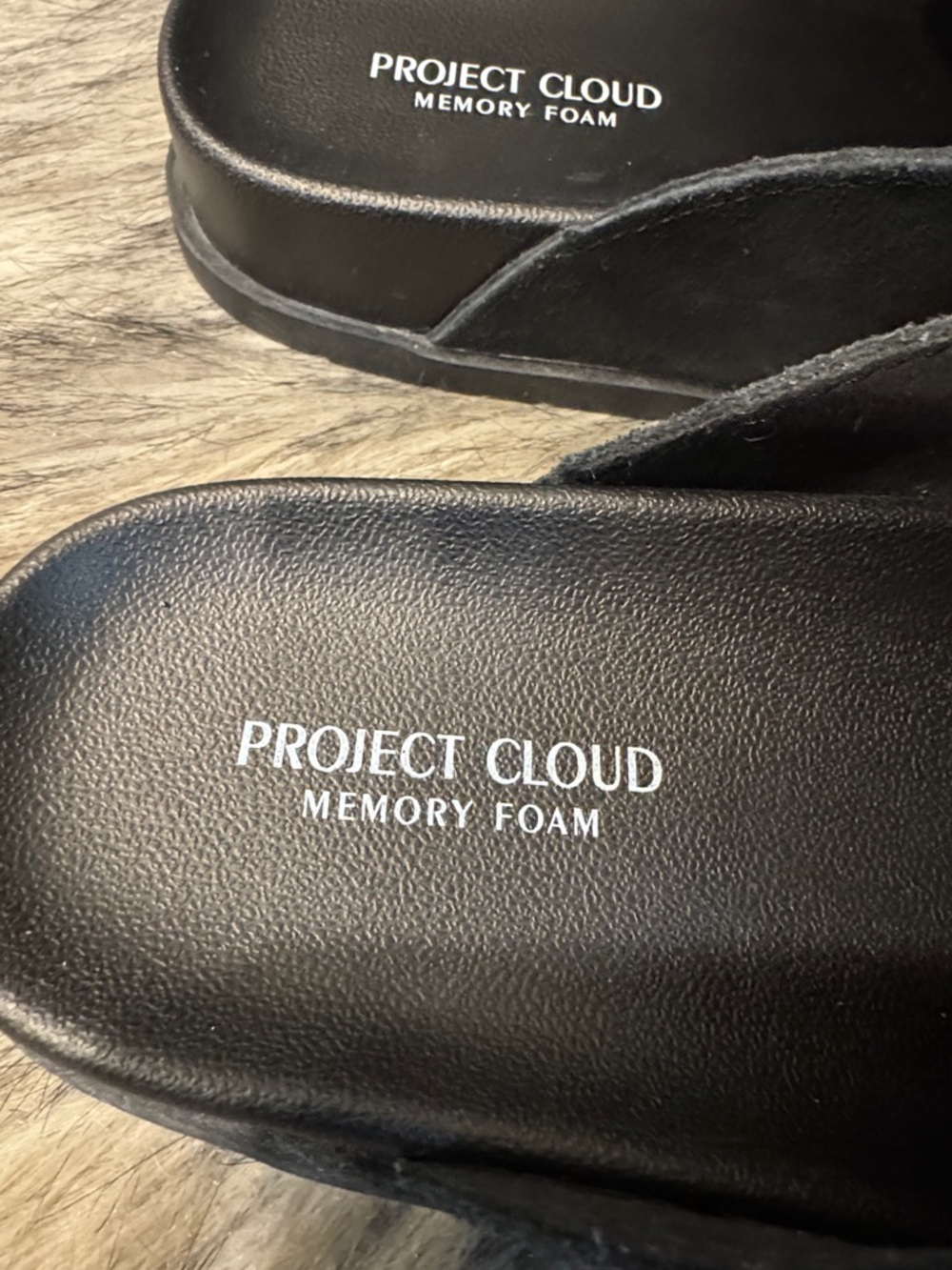 Project Cloud Women’s Black Suede Slide Clogs Size 7.5 - Picture 2 of 9